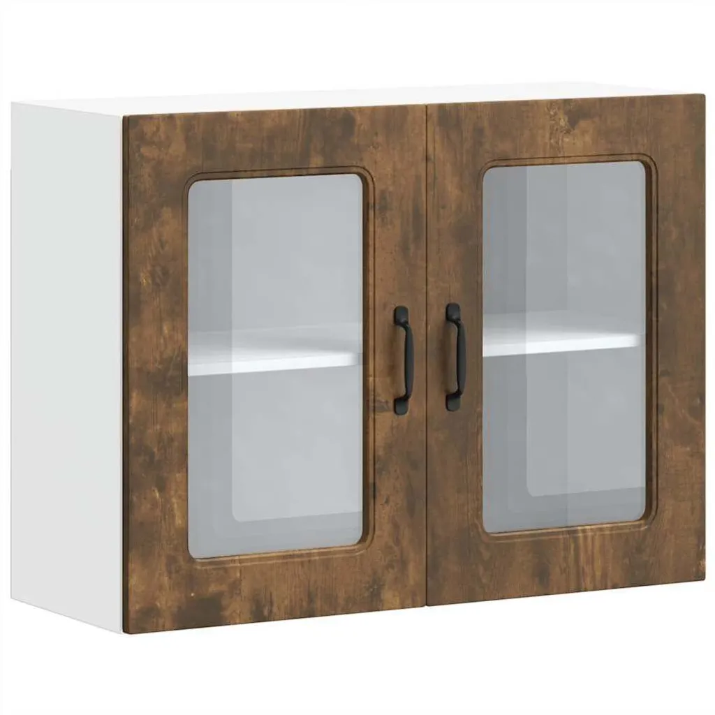 Mobile Pensile 40x60 Kalmar Vetro Rovere Fumo | vidaXL Shop