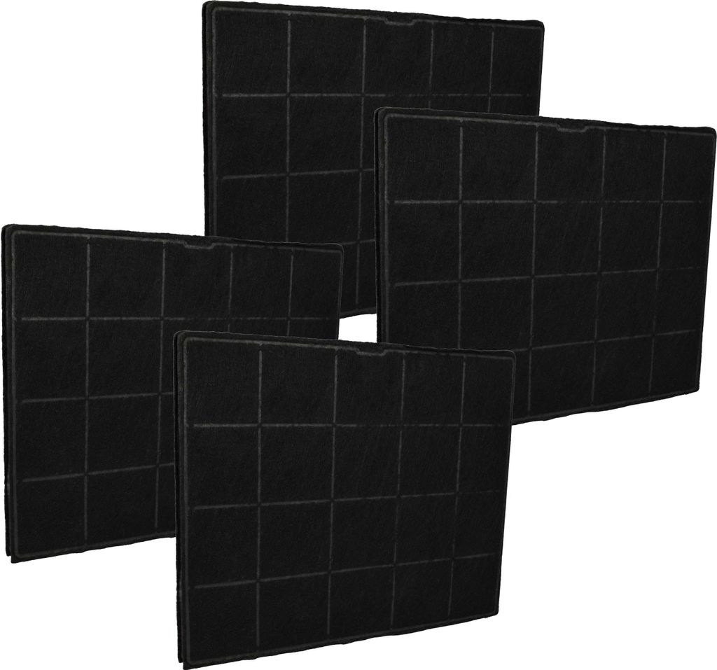 vhbw 4x Aktivkohlefilter kompatibel mit Airforce CHILI 881706, 5551001 F96 70, EG 8224 / F53 60 CN, EG 8234 / F53 90 CN Dunstabzugshaube