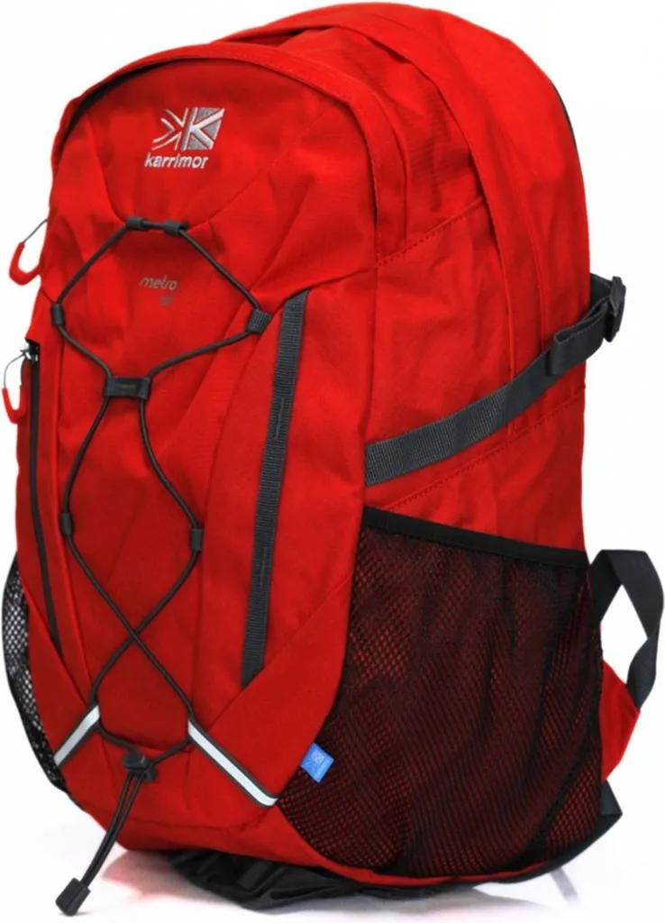 Sac à dos Karrimor Metro 30L Rouge Haute Résistance avec Dos Rembourré Doux