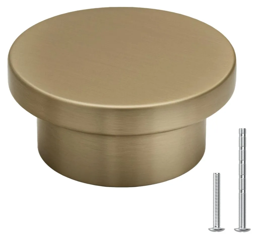 Boutons dorés champagne pour personnaliser vos armoires et vos commodes