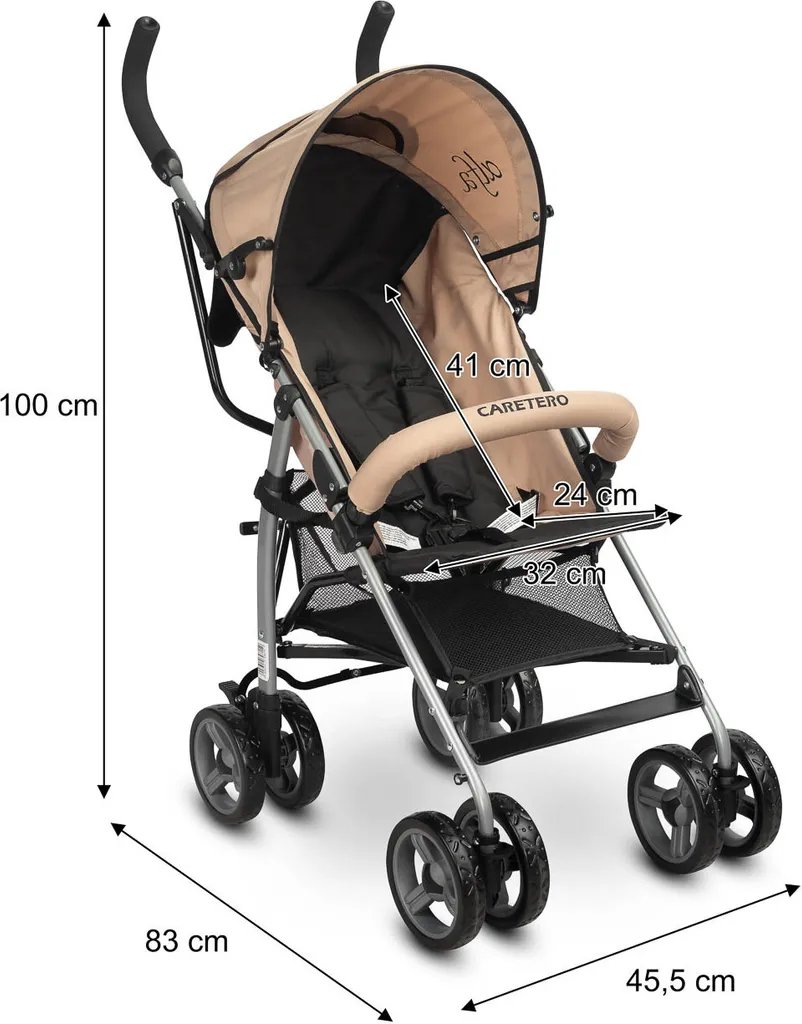 Poussette Légère Alfa CARETERO Grise : Solution Compacte et Maniable - 13
