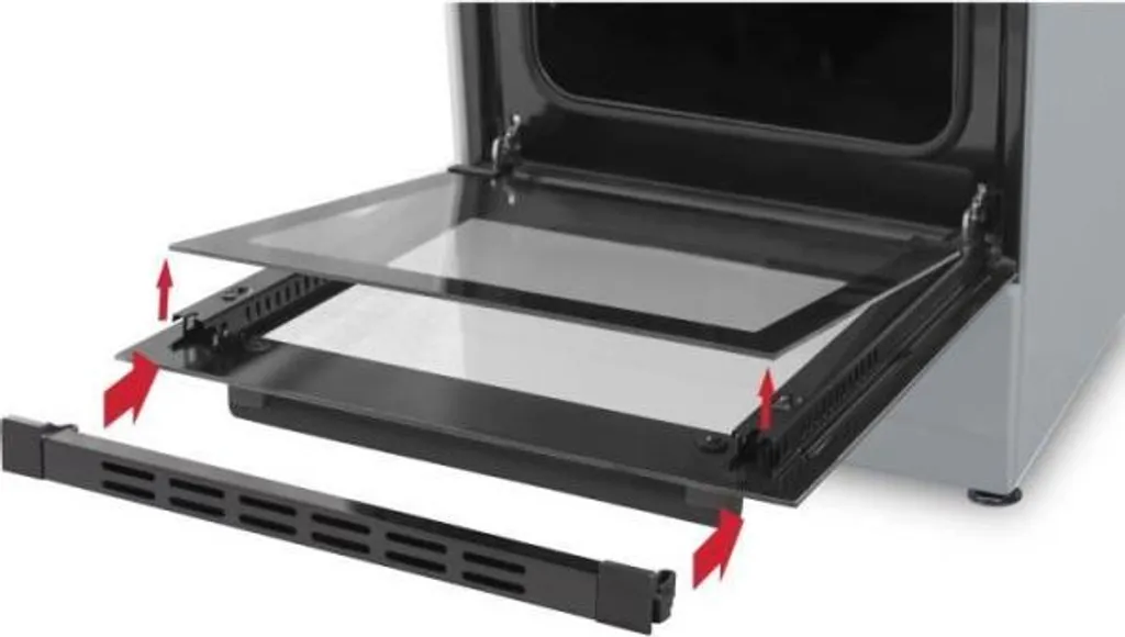 Cuisinière Électrique Vitrocéramique avec Four 48 Litres Coloris Silver - 4