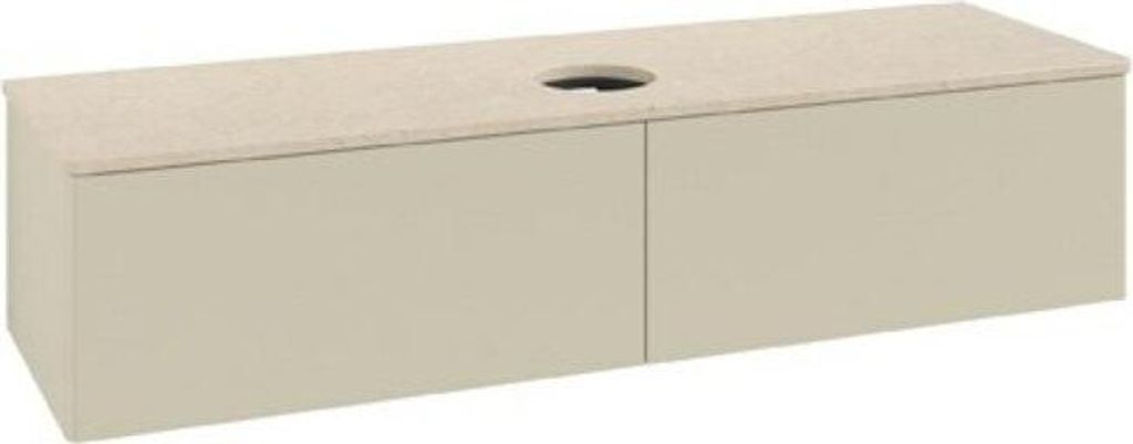 V&B Waschtischunterschrank ohne Frontstruktur Antao 160x50cm, WBP-farbe botti., si Gr m Lac