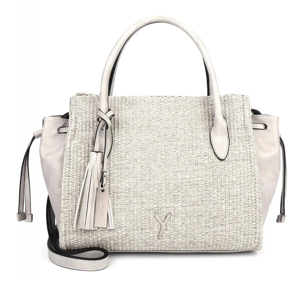 Sac à bandoulière Cassy SURI FREY en gris clair - Design laser cut moderne