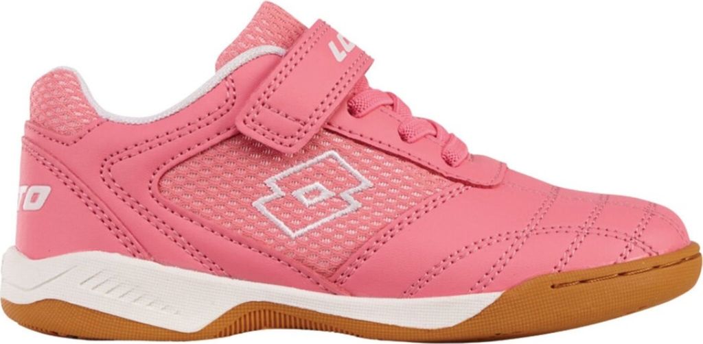 Lotto Lifes Kinder-Sportschuh-Indoorschuh-Hallenschuh WHIZZER K Pink-Weiß, Farbe:rot, EU Größe:30