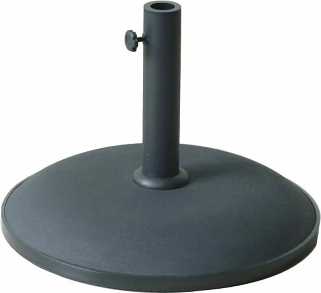 Base Ombrellone Marbueno 25KG in Cemento Nero: Design e Sicurezza