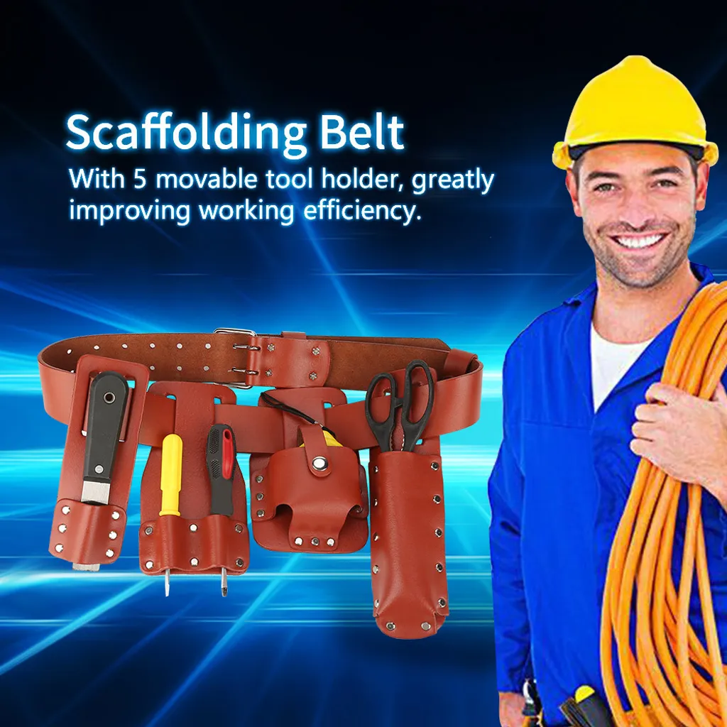 Pochette à outils pour échafaudage suspendu à large sangle nylon