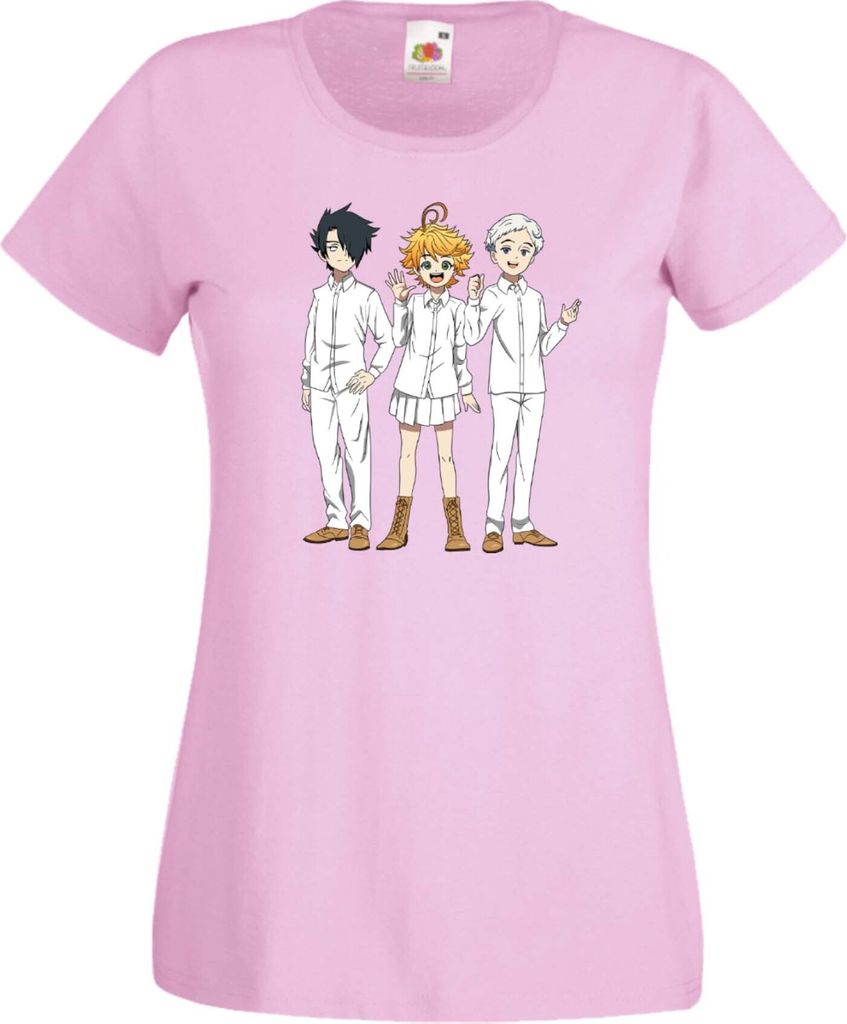 Damen T-Shirt The Promised Neverland Var-009 The Promised Neverland, Lady L / Hellrosa
