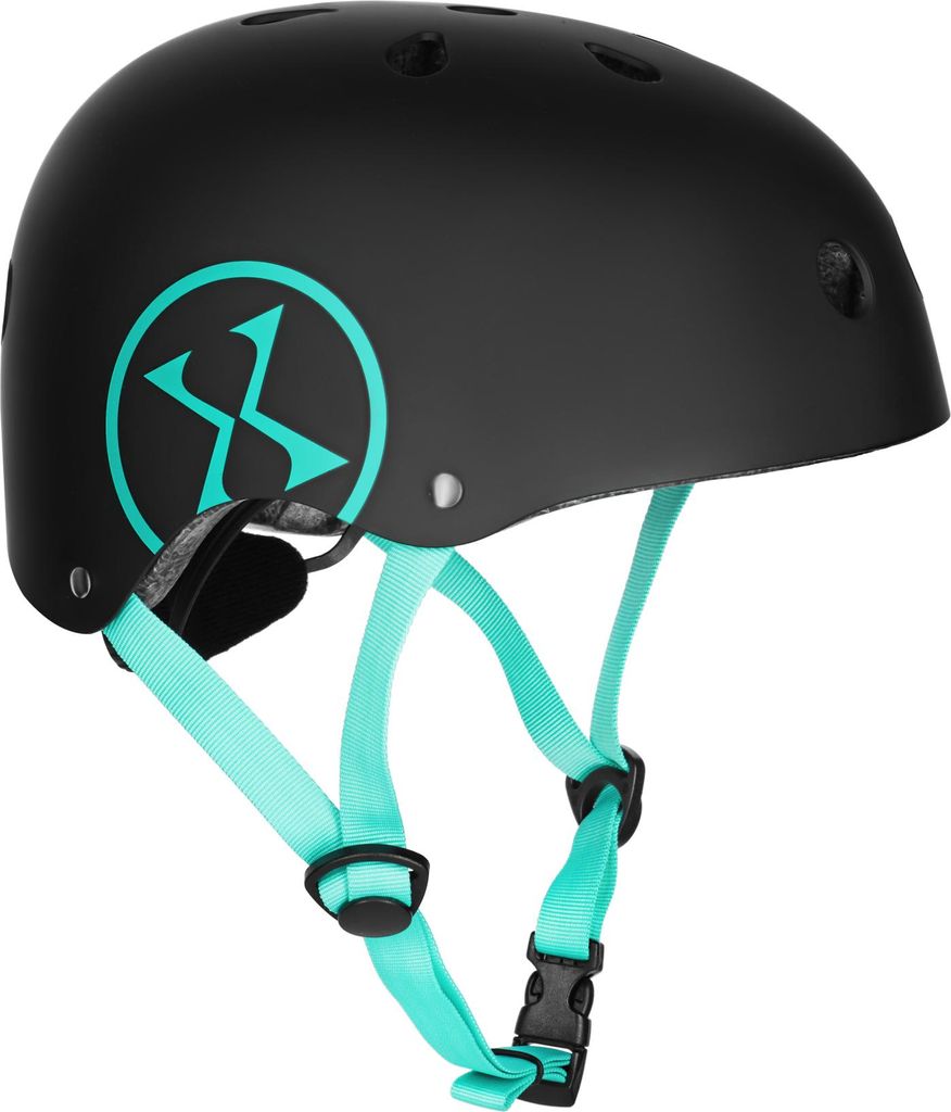 Mtw001-1 Schwarz-Blauer Helm Grösse S (52-56Cm) Nils Extreme