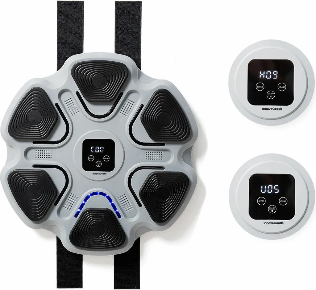 Machine de boxe musicale Bluetooth avec lumières LED et 9 modes de vitesse