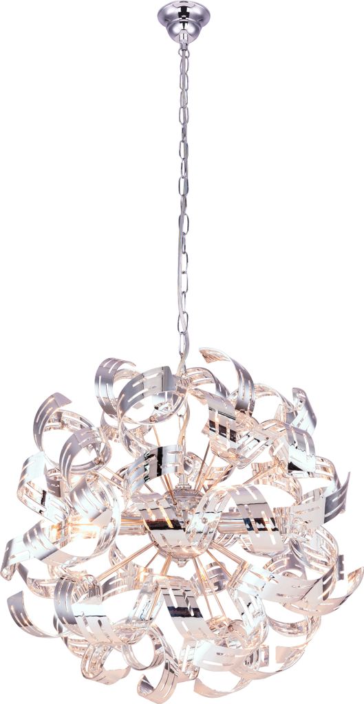 Globo Lighting|Hängeleuchte Metall verchromt, 4x E14