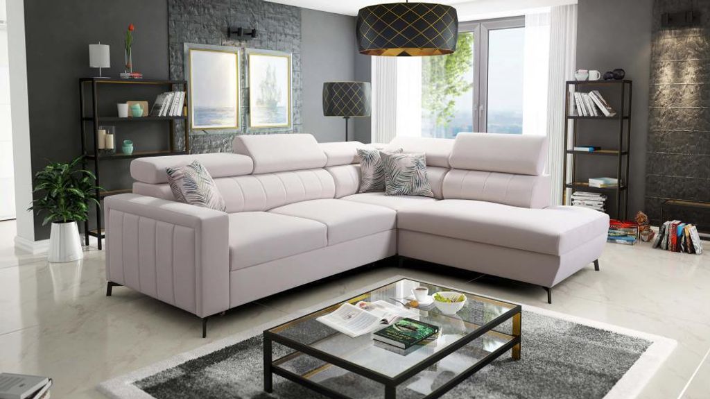 Sofa in L-Form Eckcouch BALTIC III MINI Farbe wählbar TOP Qulaität