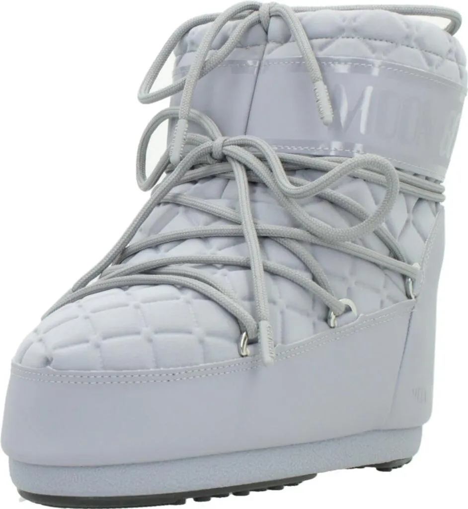 Après-Ski Moon Boot MB Icon Low Quilt Gris : Idéal pour Neige et Ville