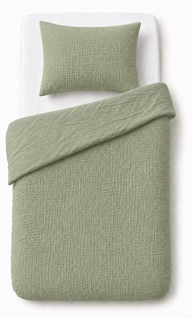 Ložní prádlo, dětské mušelínové povlečení 90 x 120, mátová Obrázek produktu 