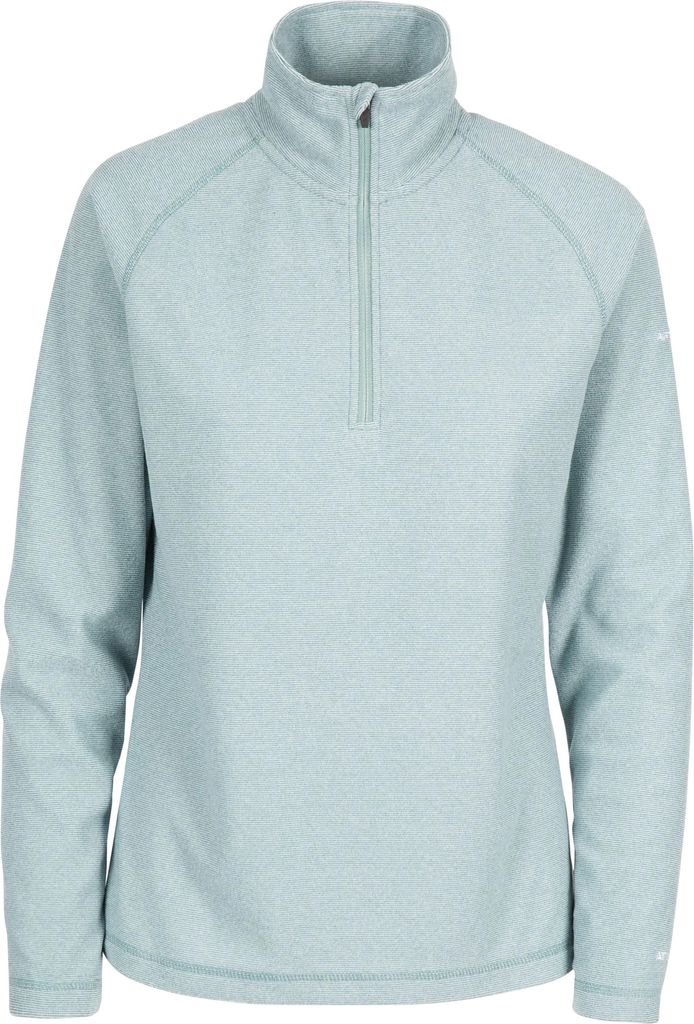 Trespass Damen Fleece-Top Meadows mit Reißverschluss bis zur Brust TP4176 (M) (Blaugrüner Nebel)