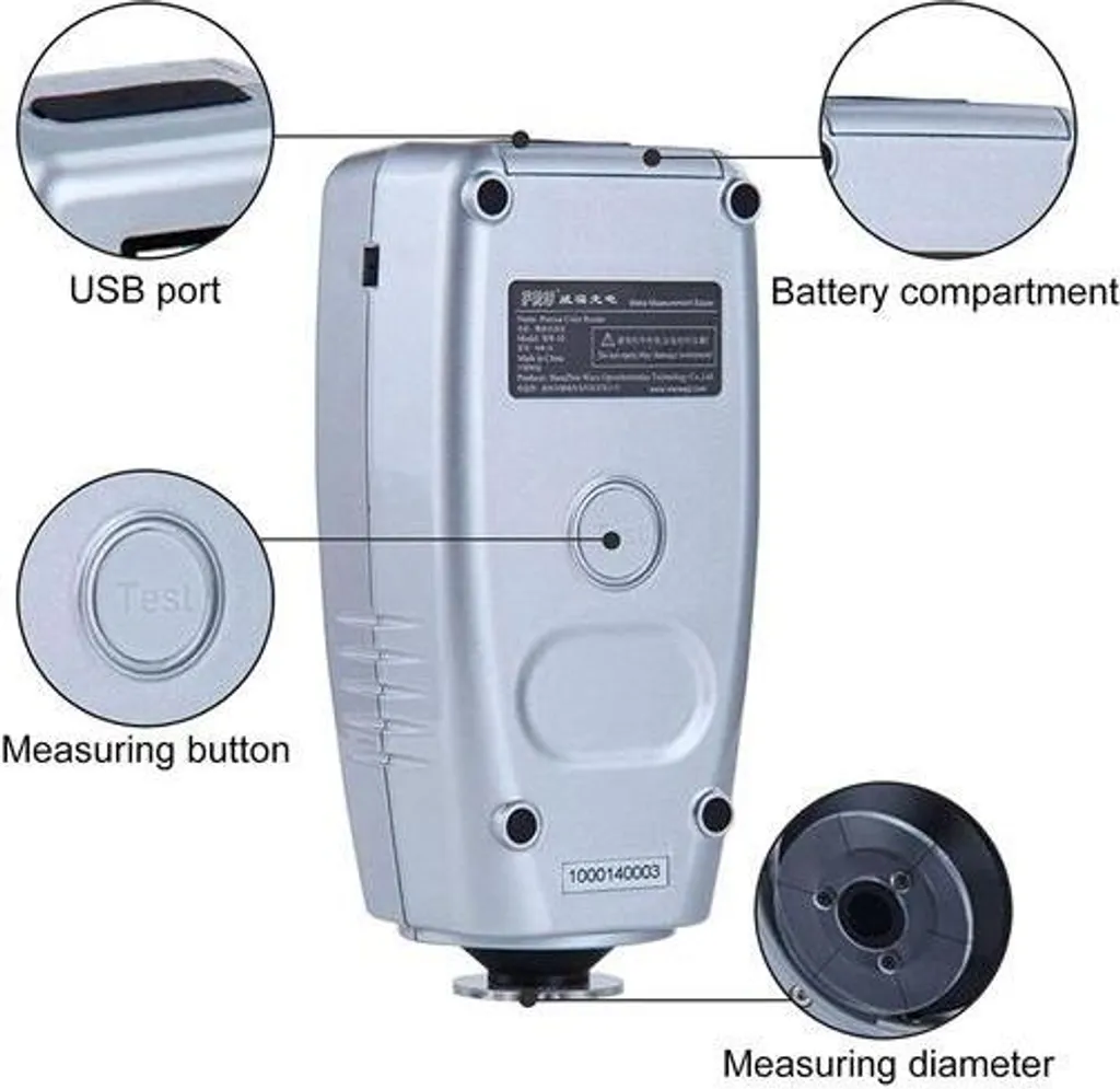 Analyseur de Couleur Portable Précis 8mm - Mesure de Différence Digitale - 5