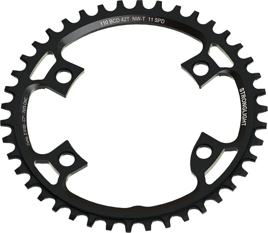 Plateau de vélo Gravel Stronglight compatible Shimano Dura Ace 44D