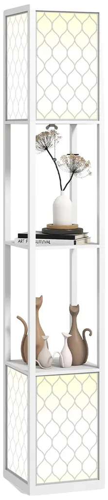Lampadaire Métal Noir 150 cm Abat-jour Tissu Culot E27 Puissance 40W