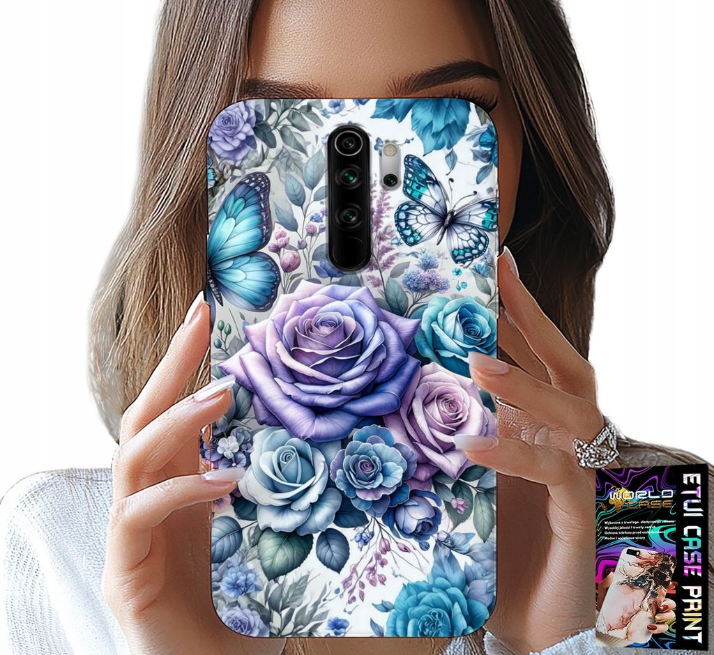 Fall Für Xiaomi Note 8 Pro - Florale Muster Rosen Fall + Glas