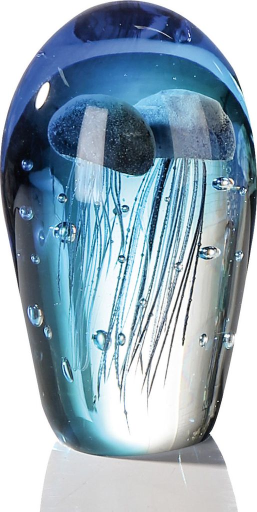 Casablanca by Gilde Dekofigur Skulptur Qualle blau, klar H. Produktbild 