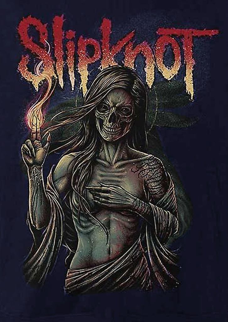 Slipknot - "Burn Me Away" Hoodie zum Überziehen für Herren/Damen Uni RO2430 (S) (Marineblau)
