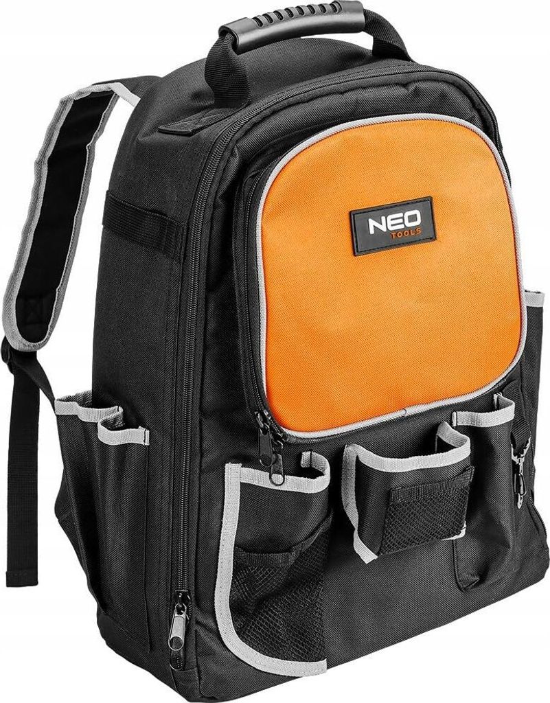 NEO TOOLS Werkzeugrucksack I 32 Taschen für Zubehör | Modular Werkzeugrucksack, leer, 430 x 330 x 155 mm