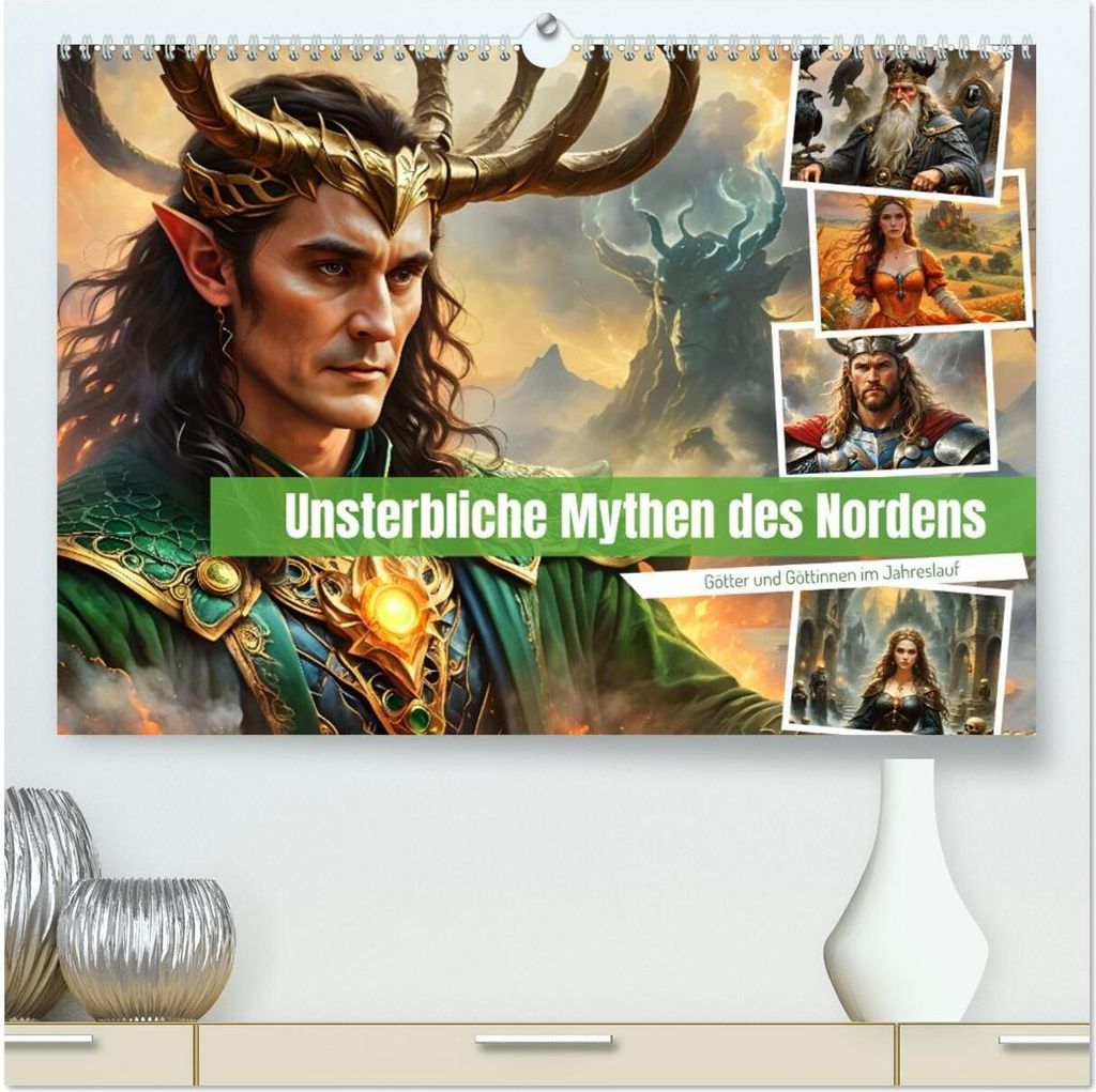 Unsterbliche Mythen des Nordens (hochwertiger Premium Wandkalender 2026 DIN A2 quer), Kunstdruck in Hochglanz