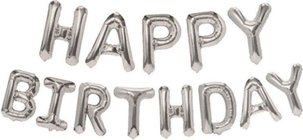 Fóliový nápis balónky narozeniny - HAPPY BIRTHDAY - Obrázek produktu 4