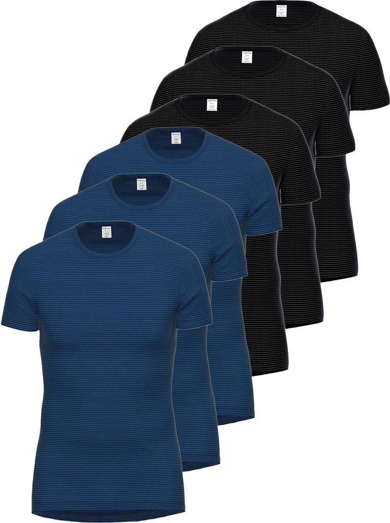 6er Pack Shirt 1/2 Arm Day Classic / Jeans Feinripp von der Produktbild 