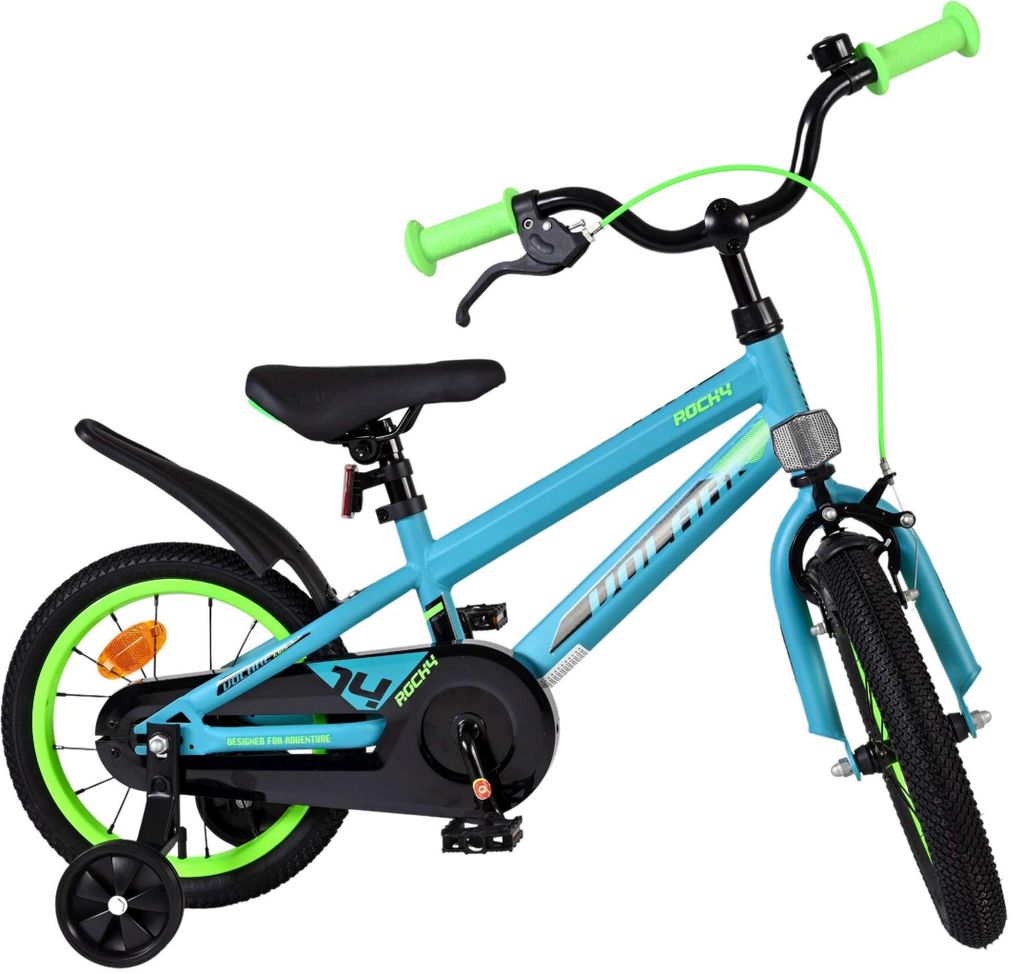 Detský bicykel Volare Rocky - chlapci - 14 palcov - zelený Obrázok produktu 
