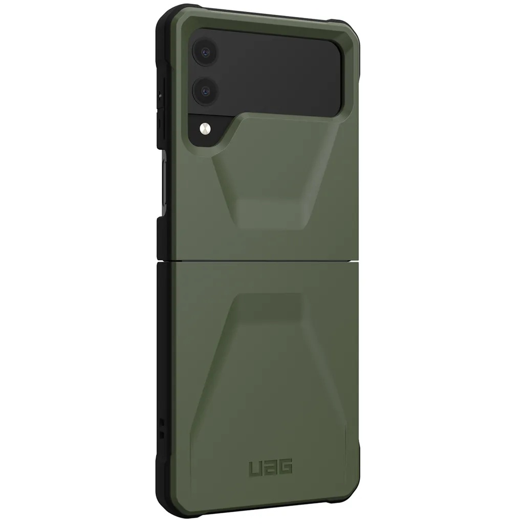 Coque Samsung Galaxy Z Flip 4 - UAG Hard Case en Plastique Vert Forêt
