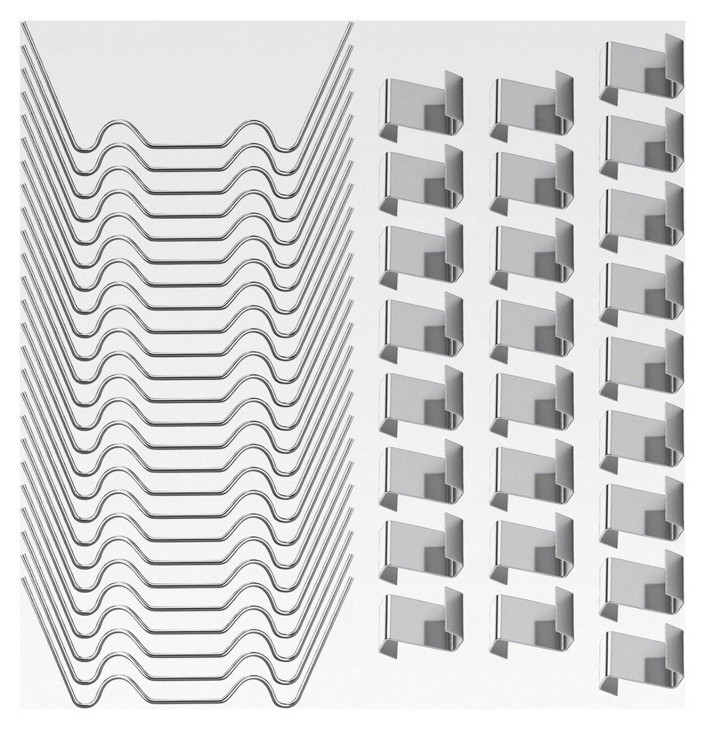 50 Stück Gewächshausklammern, Hohlkammerplattenbefestigung, Zubehör für Gewächshäuser