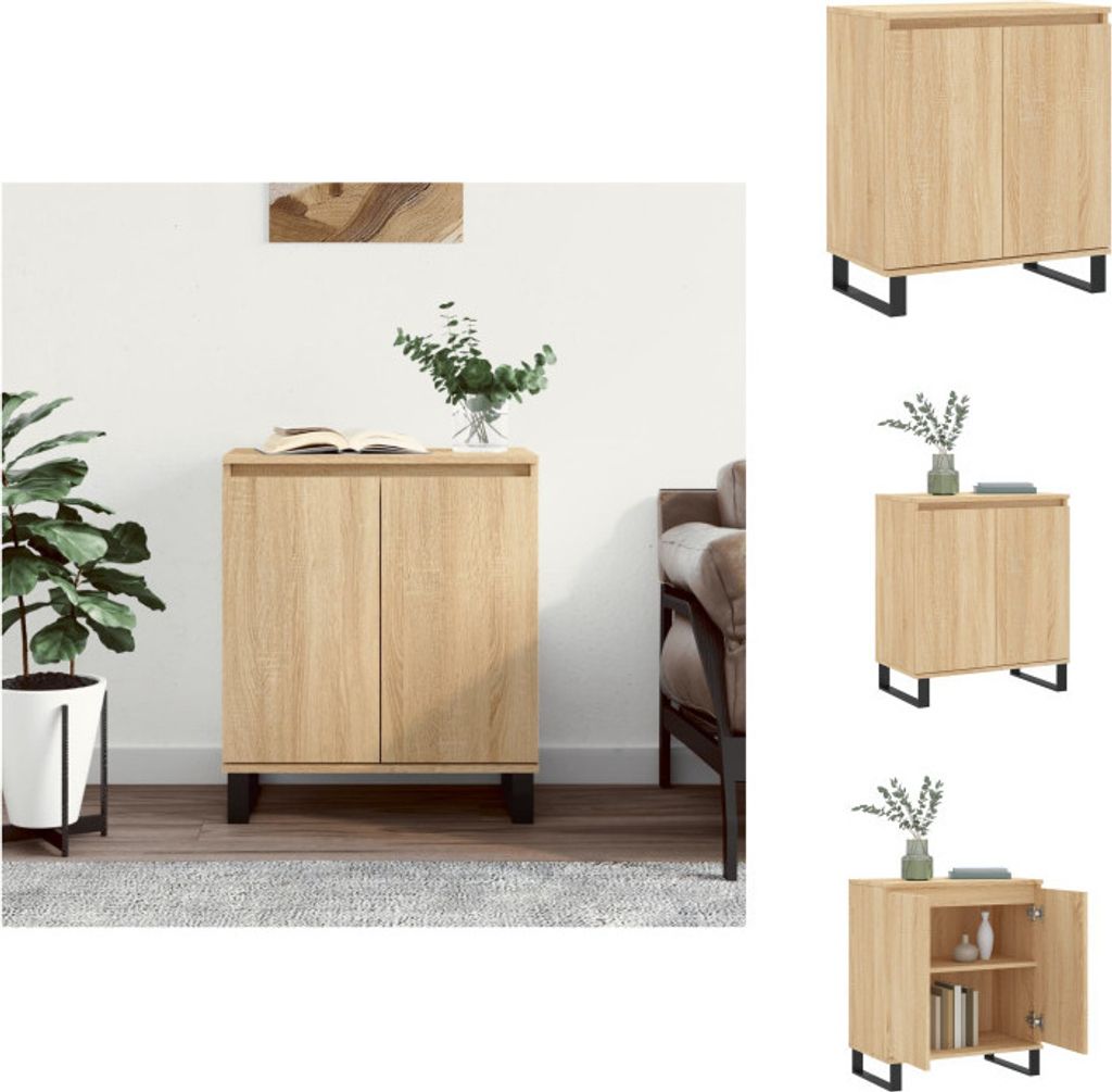 vidaXL Sideboard Sonoma-Eiche 60x35x70 cm Holzwerkstoff - Sideboards