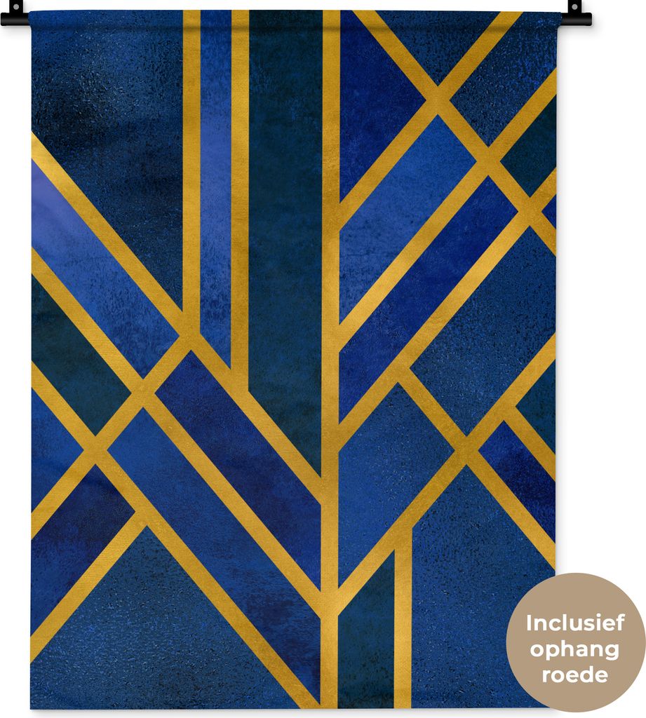 MuchoWow Wandteppich Wandbehang Design - Gold - Luxus 60x80 cm Tapisserie Dekoration Wandtuch - Decke - Wandtücher - Wohne