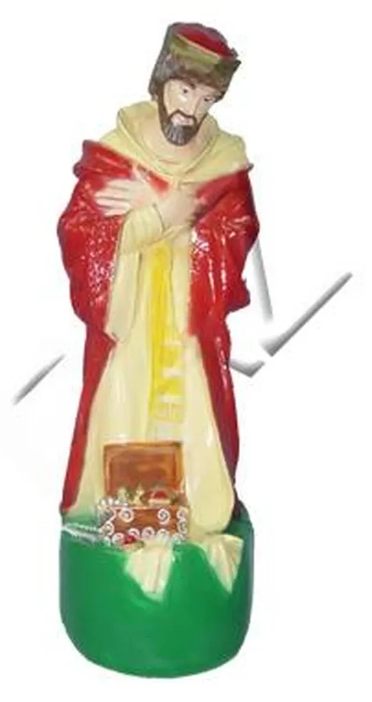Statue Melchior Incassable pour Crèche - Déco Noël Durable et Chic