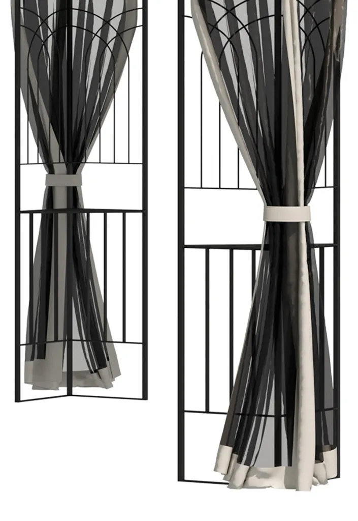 Tente de Réception 3x3m pour Mariage et Buffet - Pavillon Outsunny