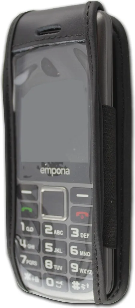 Fondina Elegante in Pelle per Emporia Prime V500 Nero | Clip Top
