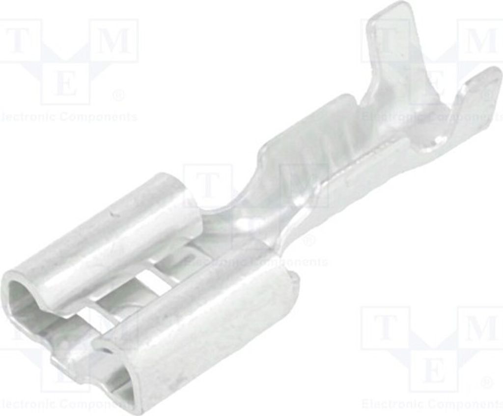 10x Kabelschuh: flach 6,3mm 0,5÷1mm2 weiblich 0,8mm für Leitungen BM 01191 isoliert(n