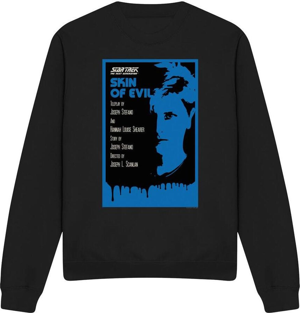 Star Trek - "The Next Generation Season 1 Episode 23" Sweatshirt für Herren/Damen Uni TV11712 (XXL) (Schwarz)