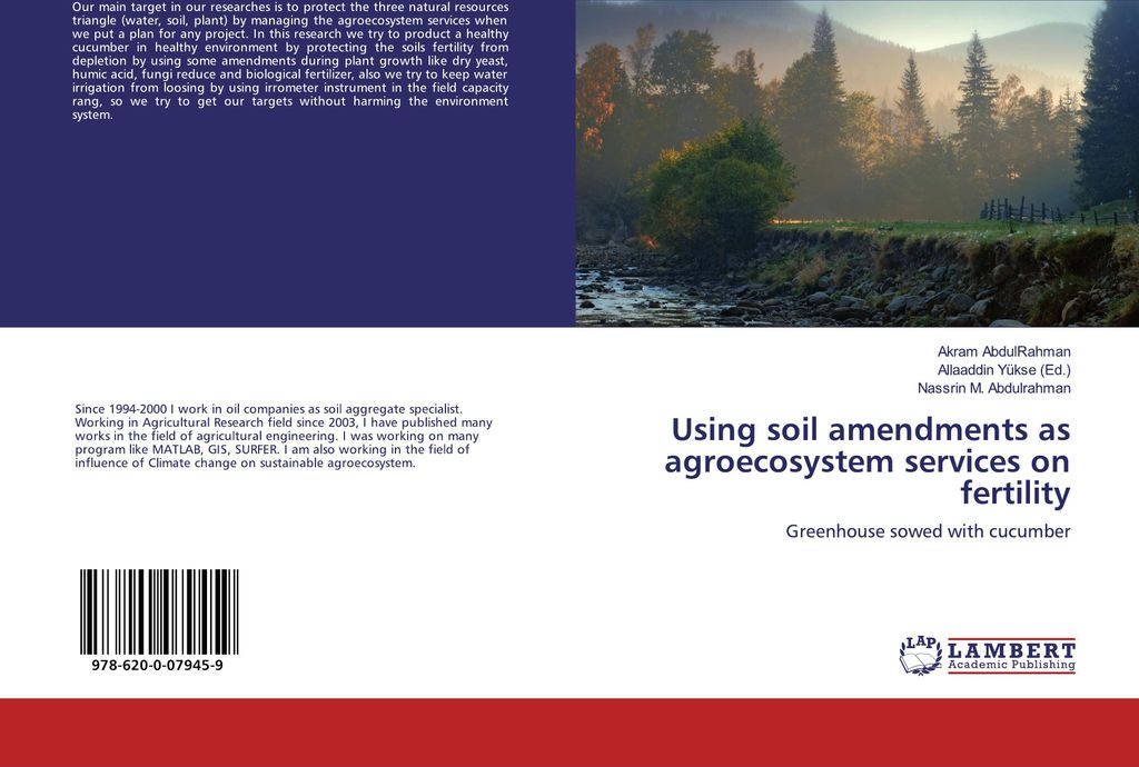 Using soil amendments as agroecosystem services on fertility