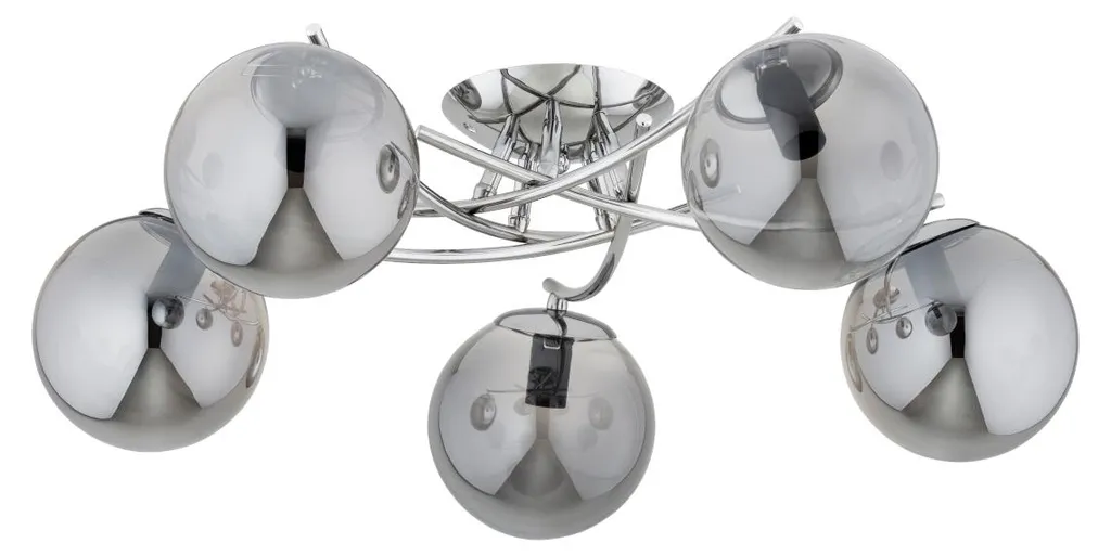 Luminaire Plafond 5 Branches Verre SAVI Alfa - Éclairage Salon Chic