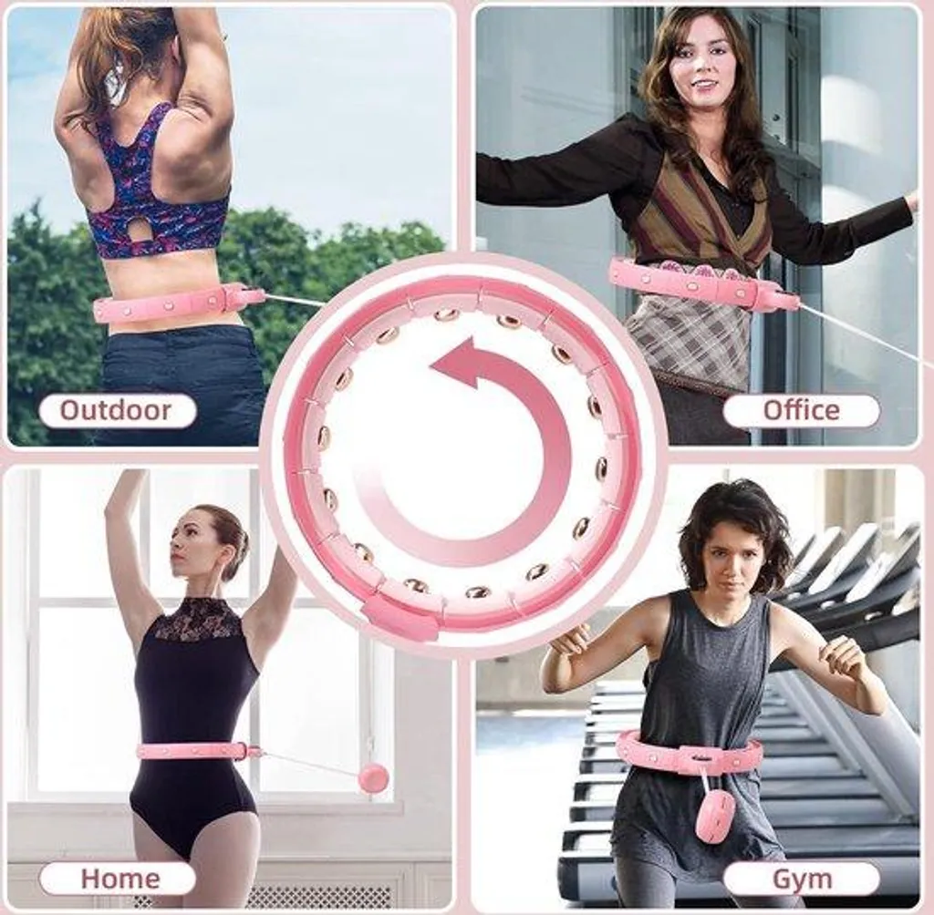 Cerceau fitness anti-chute pour débutants avec 24 segments modulables