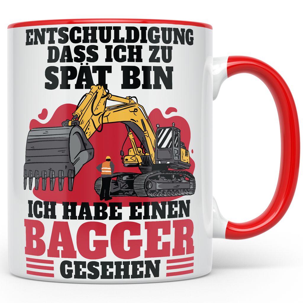 Lustiger Baggerfahrer Kaffeetasse Baustellen Kaufland.de