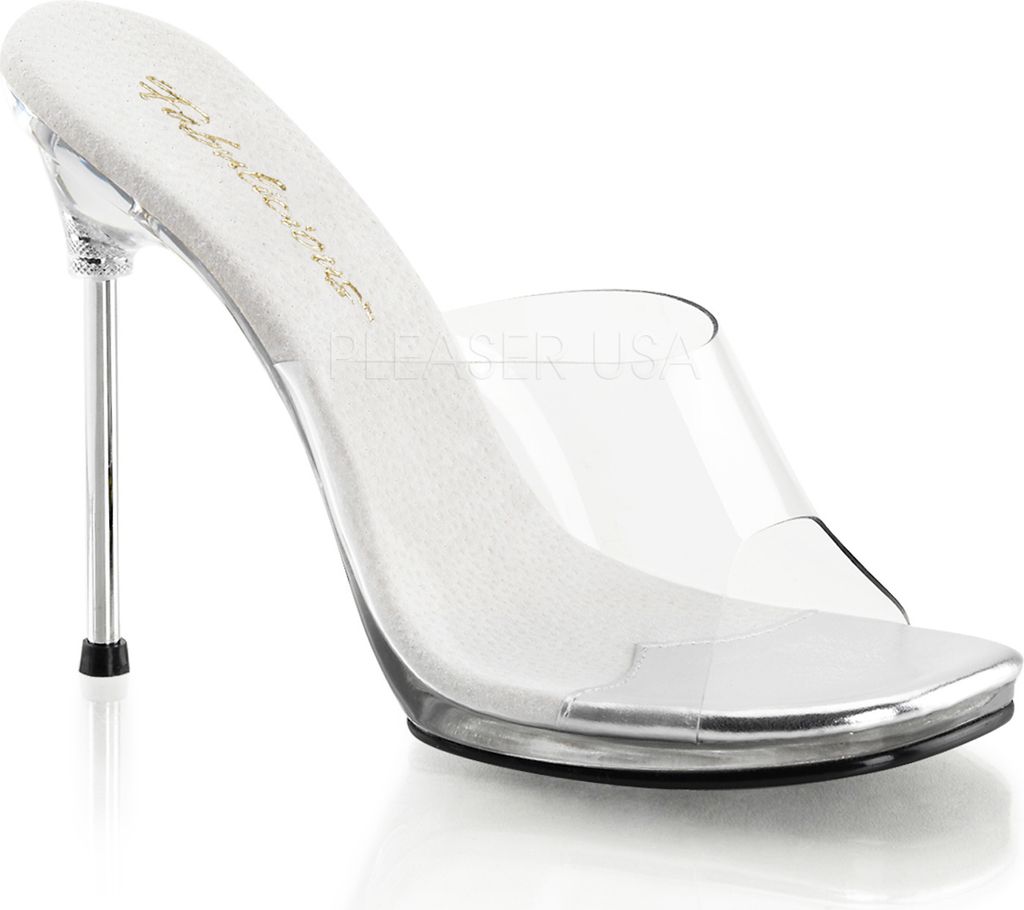 CHIC-01 Damen Slipper von Fabulicious, Transparent EU 40, Produktbild 