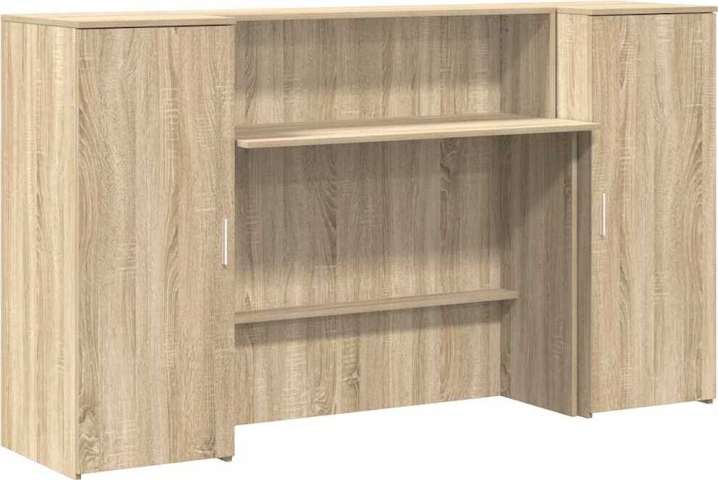 vidaXL Empfangstheke Sonoma-Eiche 180x50x103,5 cm Holzwerkstoff