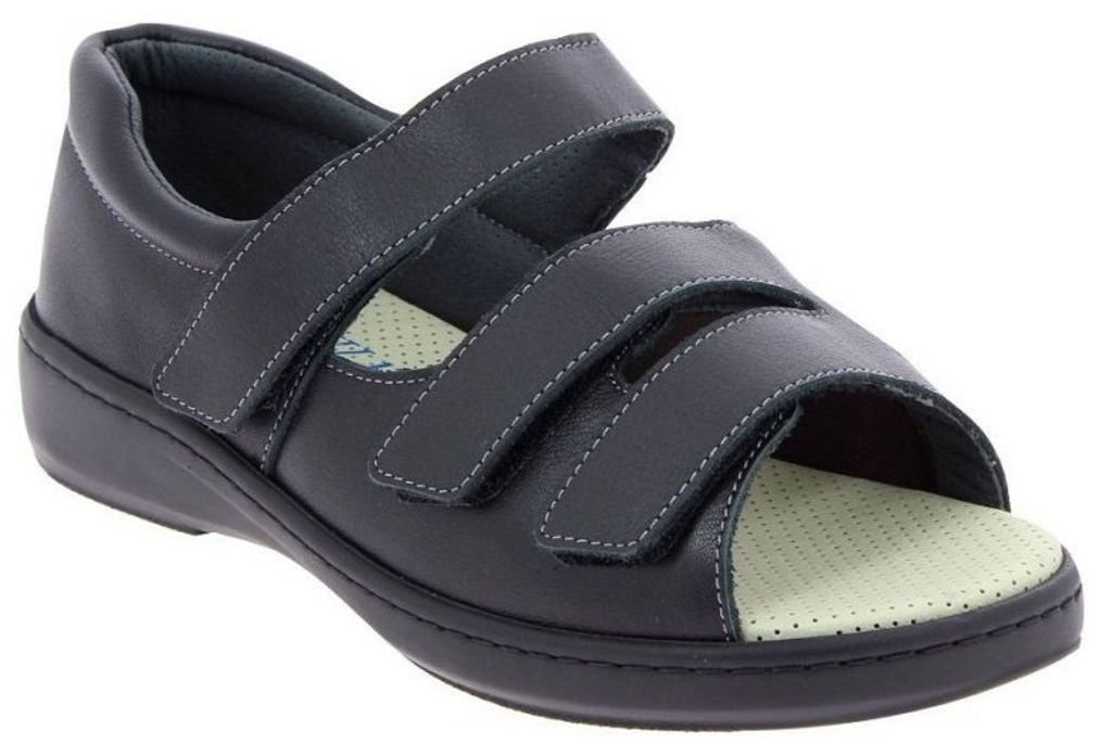 PodoWell ALBAN medizinische Sandale, Uni, schwarz, Größe 1: 41