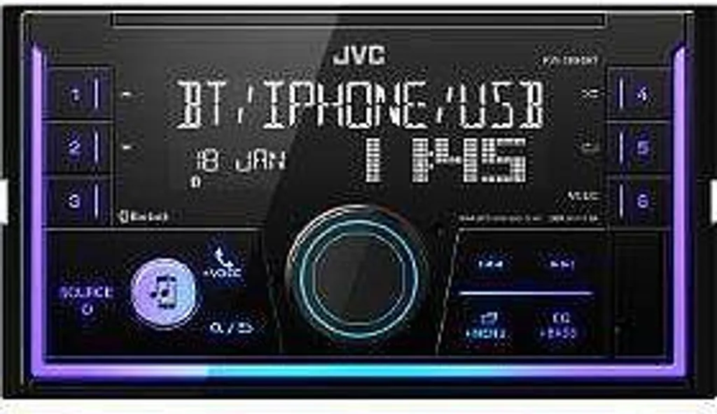 Système Audio Voiture JVC KW-X850BT Bluetooth pour Appels Mains Libres