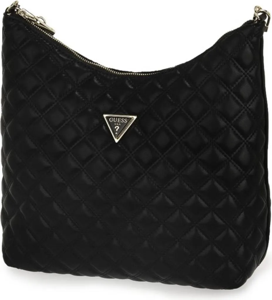 Sac Guess Bla Giully Hobo 8748020BLA Noir - Sac Porté Épaule Femme Chic
