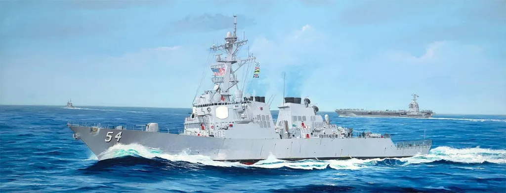 Maquette à monter grand format destroyer USS Curtis Wilbur 62007