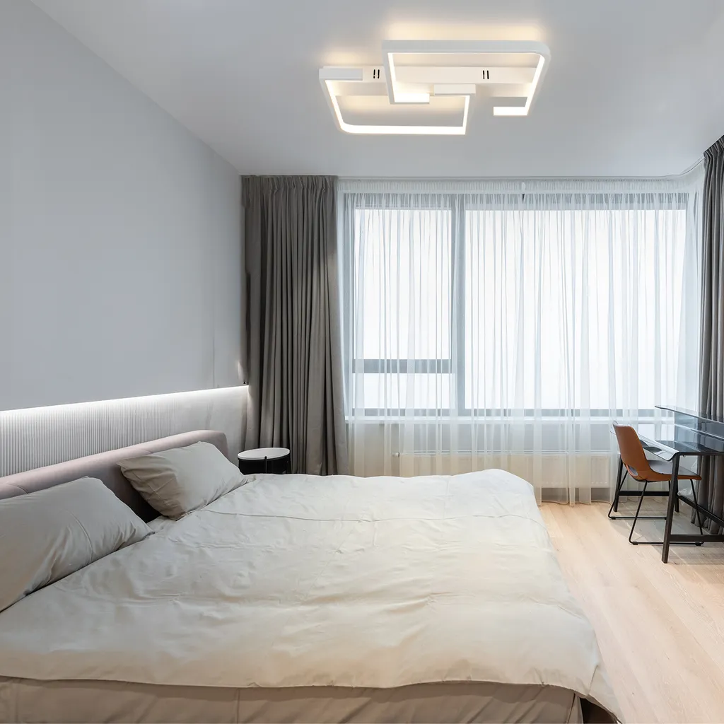 Plafonnier LED moderne 35W avec télécommande et intensité variable ZMH